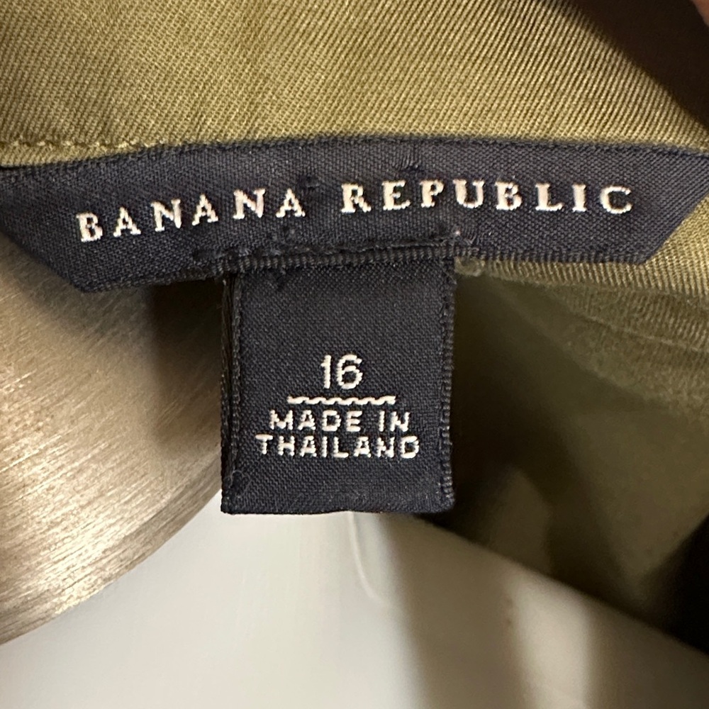 Banana Republic Olive Women's Suit Jacket size 16 box 1 - Picture 2 of 9